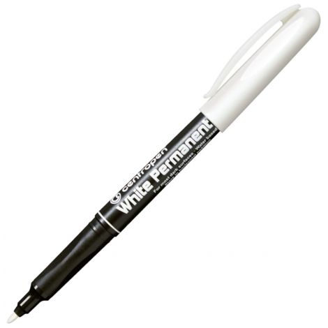 Marker permanentny Centropen okrągły 1.2mm, Biały - 2